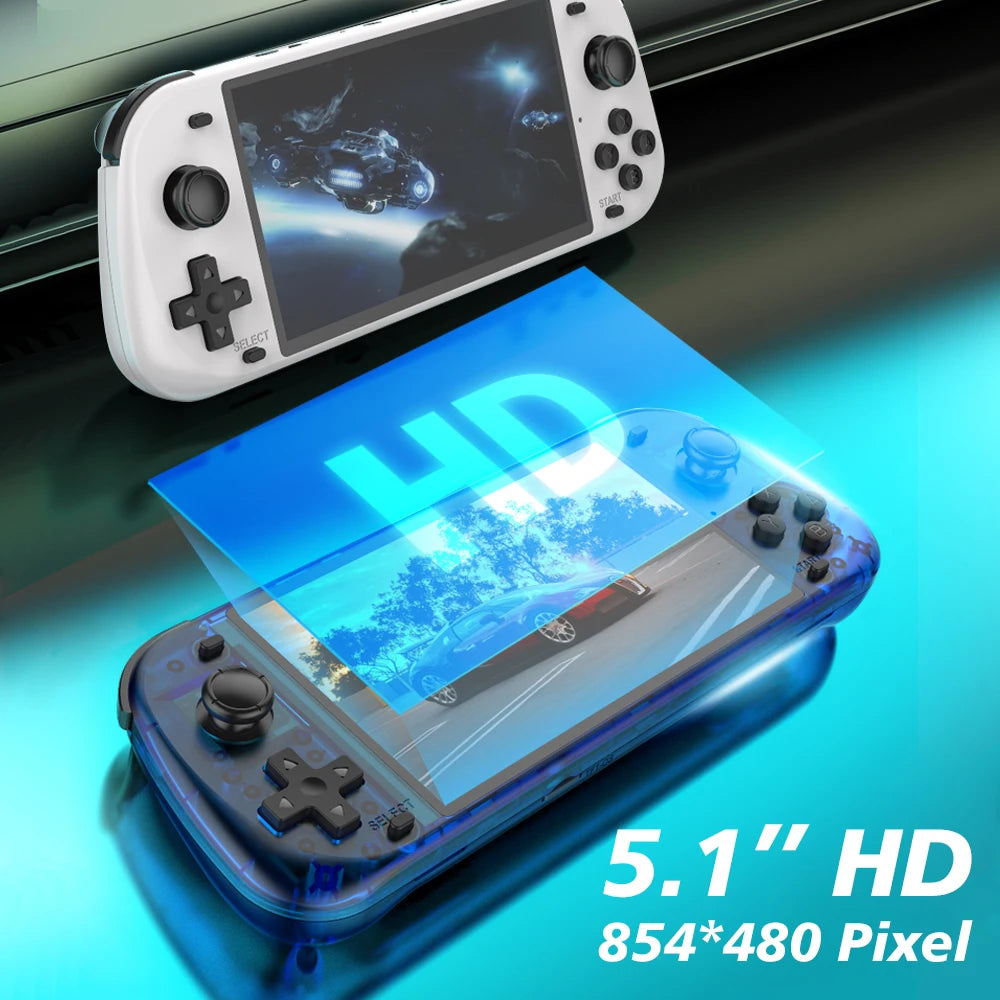 Retro R50S Retro Handheld Video Game Console Linux System 5.1 Inch IPS Screen Portable Pocket Video Player 128GB R36S PLUS Ultra