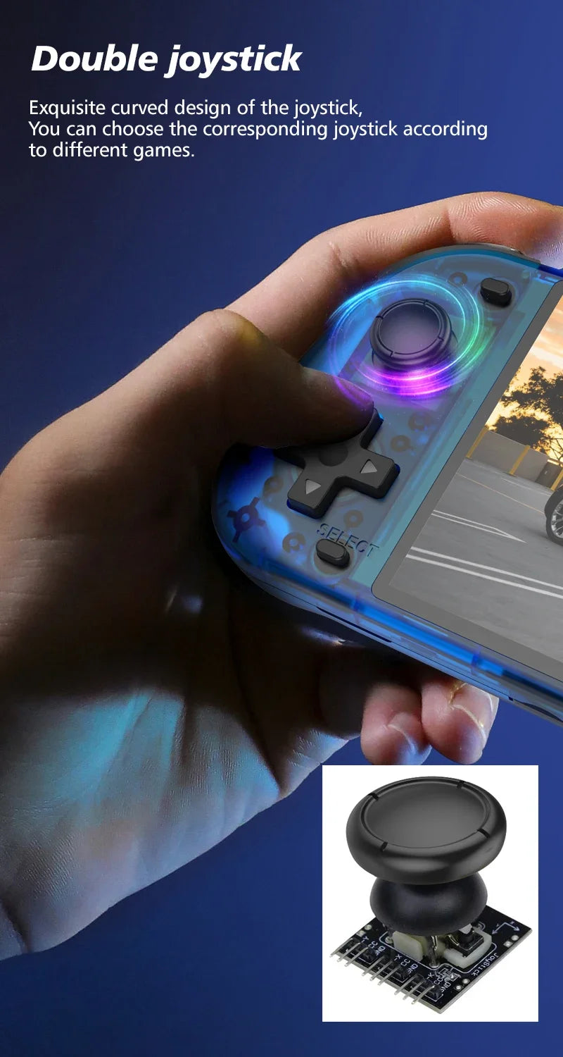 Retro R50S Retro Handheld Video Game Console Linux System 5.1 Inch IPS Screen Portable Pocket Video Player 128GB R36S PLUS Ultra