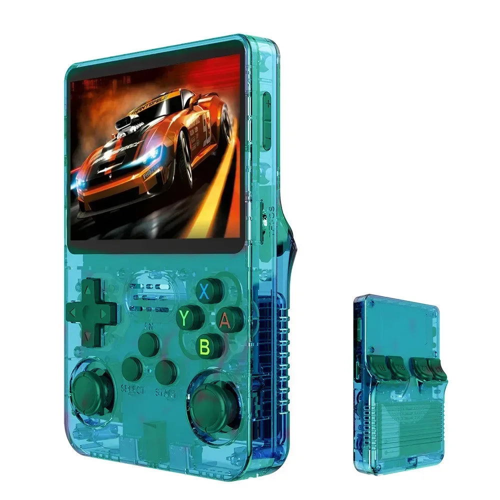 R36S new retro game console 3.5-inch Linux open-source system portable handheld game console with 128GB large memory