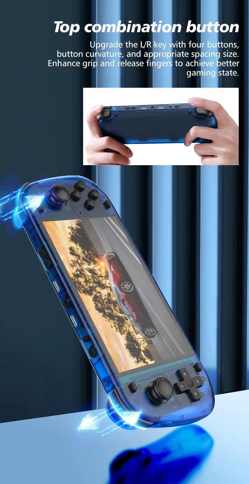 Retro R50S Retro Handheld Video Game Console Linux System 5.1 Inch IPS Screen Portable Pocket Video Player 128GB R36S PLUS Ultra