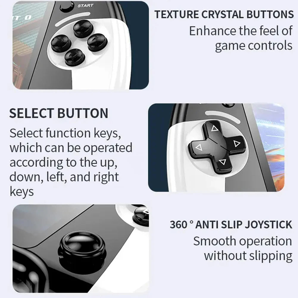 X9 Handheld Game Console Built-in 9 Classic Game Emulators 5.5Inch Screen 1500mAh 360° Non-slip joystick Retro Video Game Player