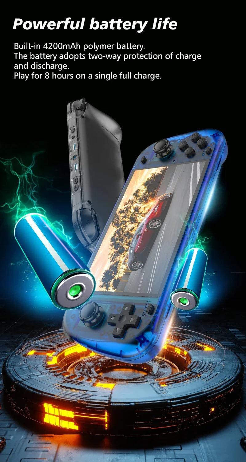 Retro R50S Retro Handheld Video Game Console Linux System 5.1 Inch IPS Screen Portable Pocket Video Player 128GB R36S PLUS Ultra