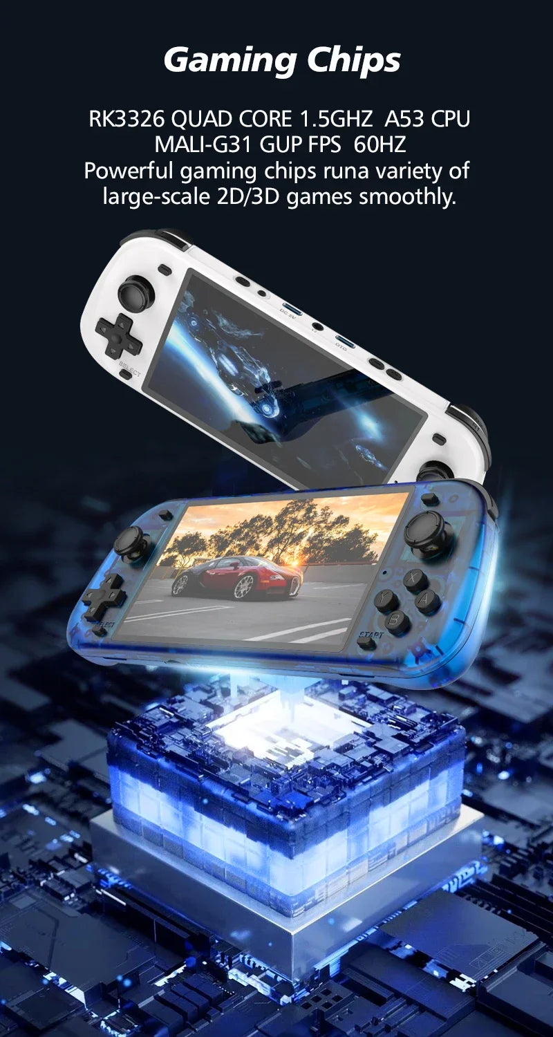 Retro R50S Retro Handheld Video Game Console Linux System 5.1 Inch IPS Screen Portable Pocket Video Player 128GB R36S PLUS Ultra